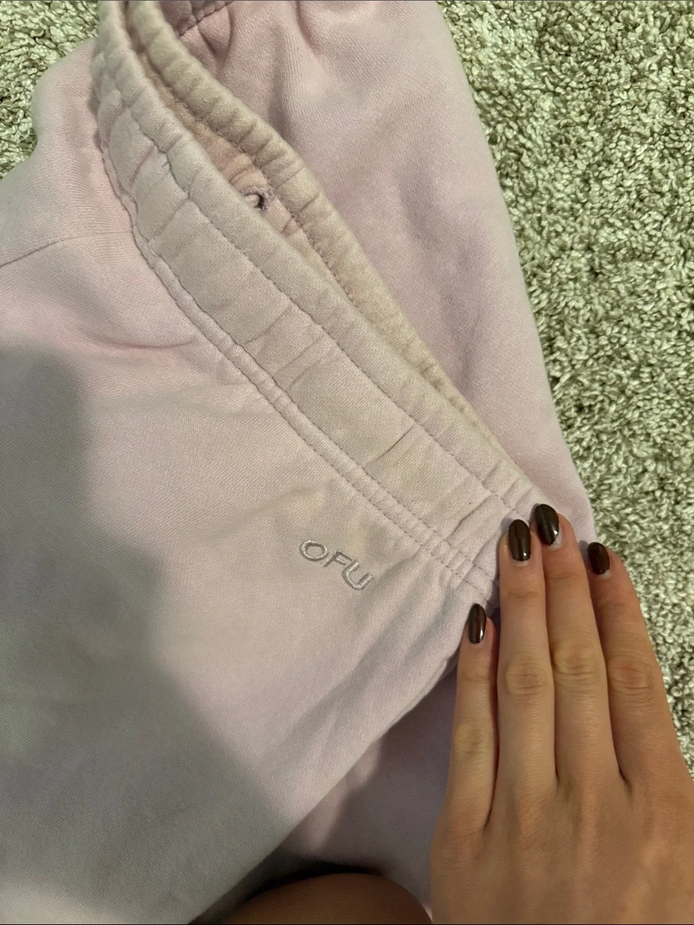Urban Outfitters Light Pink Elastic-Waist Joggers